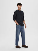 Thim Round Neck Jumper - Sky Captain