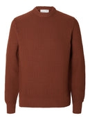 Thim Round Neck Jumper - Cherry Mahogany
