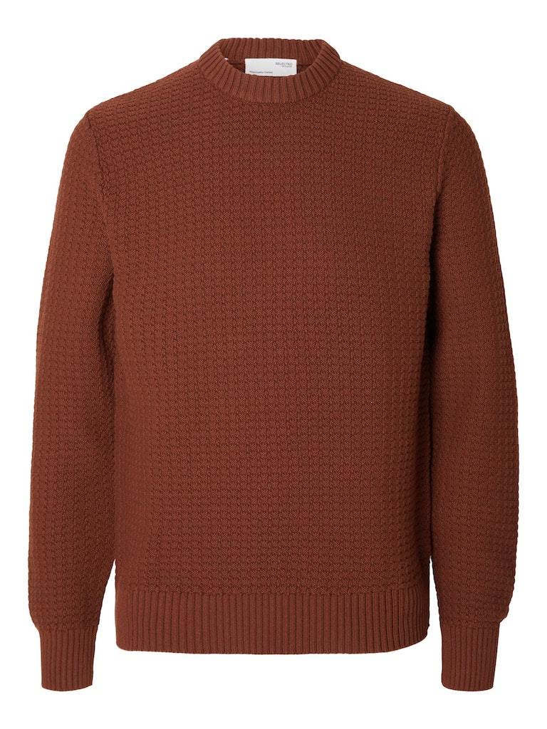 Thim Round Neck Jumper - Cherry Mahogany