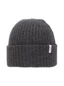 Merino Wool Beanie - Dark Grey Melange