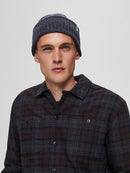 Merino Wool Beanie - Dark Grey Melange