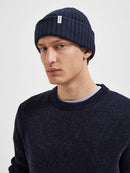Merino Wool Beanie - Sky Captain