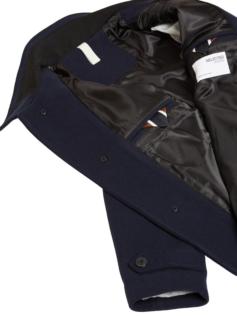 Reuben Wool Coat - Sky Captain