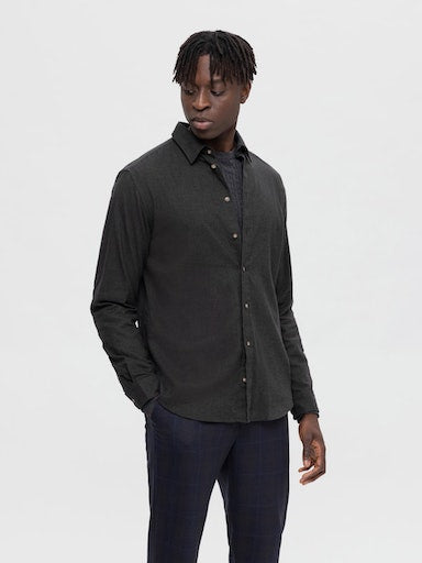 Owen Flannel Long Sleeve Shirt - Forest Night