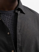 Owen Flannel Long Sleeve Shirt - Forest Night