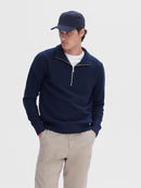 Axel 1/2 Zip Jumper - Sky Captain Melange