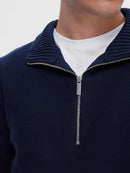Axel 1/2 Zip Jumper - Sky Captain Melange