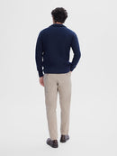 Axel 1/2 Zip Jumper - Sky Captain Melange