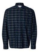 Cord Check Shirt - Navy Blazer Checks