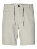 Brody Linen Shorts - Vetiver/oatmeal