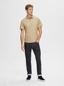 Leroy Polo Shirt - Antique Bronze Twist Egret