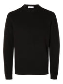 Dane Round Neck Jumper - Black