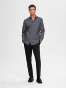 Slim Shirt - Navy Blazer Flower