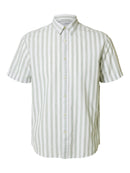 Sun Short Sleeve Shirt - Iceberg Green Stripe
