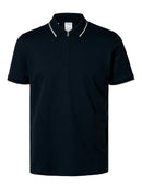 Fave Sport Zip Polo Shirt - Sky Captain