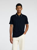 Fave Sport Zip Polo Shirt - Sky Captain