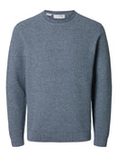 Ross Round Neck Jumper - Oceana Winter Sky