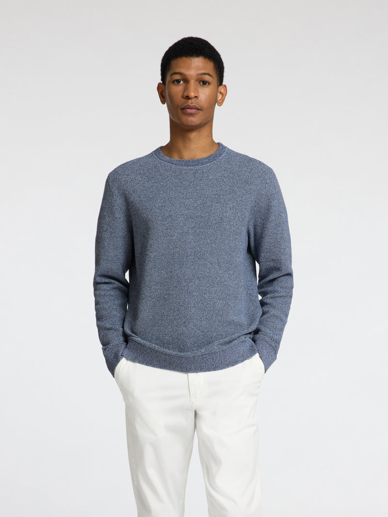 Ross Round Neck Jumper - Oceana Winter Sky