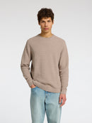 Ross Round Neck Jumper - Oatmeal Greige