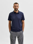 Leroy Coolmax Polo - Navy Blazer