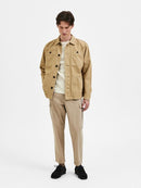 Tony Long Sleeve Overshirt - Kelp