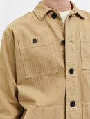 Tony Long Sleeve Overshirt - Kelp