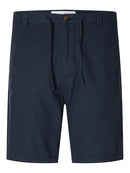 Brody Linen Shorts - Dark Sapphire