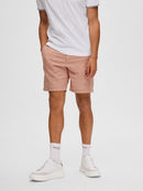 Brody Linen Shorts - Baked Clay/oatmeal