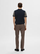 Mattis Stripe Polo - Sky Captain/egret