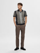 Mattis Stripe Polo - Sky Captain/egret