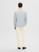 Reil Long Sleeve Shirt - Cashmere Blue Stripes