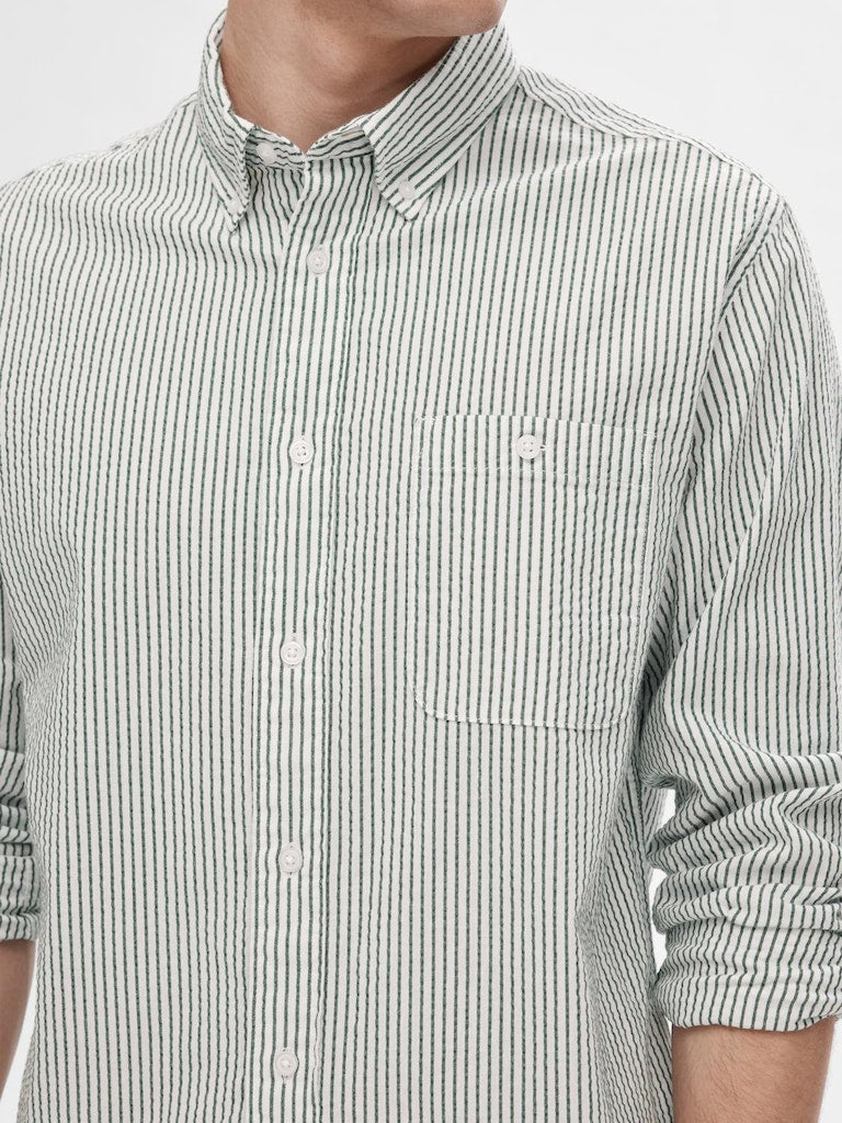 Reil Long Sleeve Shirt - Eden Stripes