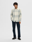 Callum Relaxed Fit Shirt - Egret Checks
