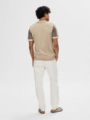 Mattis Stripe Polo - Chocolate/egret