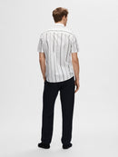 Short Sleeve Linen Shirt - Sky Captain Thin