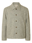 Archive Spring Overshirt - Oatmeal Melange