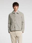 Archive Spring Overshirt - Oatmeal Melange