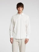 Derek Seersucker Shirt - Bright White