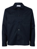 Scott Twill Overshirt - Sky Captain