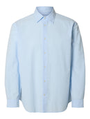 Derek Seersucker Shirt - Cashmere Blue