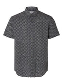 Short Sleeve Linen Shirt - Sky Captain/waves