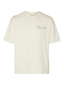 Gib Round Neck T-Shirt - Egret