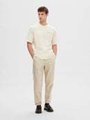 Gib Round Neck T-Shirt - Egret