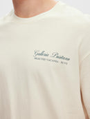 Gib Round Neck T-Shirt - Egret