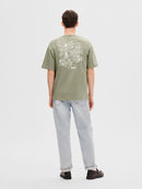 Gib Round Neck T-Shirt - Vetiver