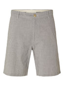Bill Structured Shorts - Dark Sapphire/egret