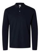 Paris Long Sleeve Polo - Sky Captain