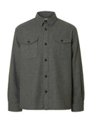 Pablo Overshirt - Dark Grey Melange