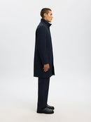 Rainar Wool Blend Coat - Sky Captain Twill
