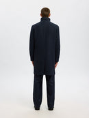 Rainar Wool Blend Coat - Sky Captain Twill